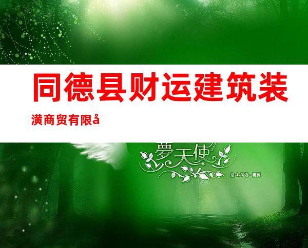 同德县财运建筑装潢商贸有限公司