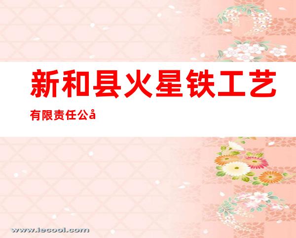 新和县火星铁工艺有限责任公司
